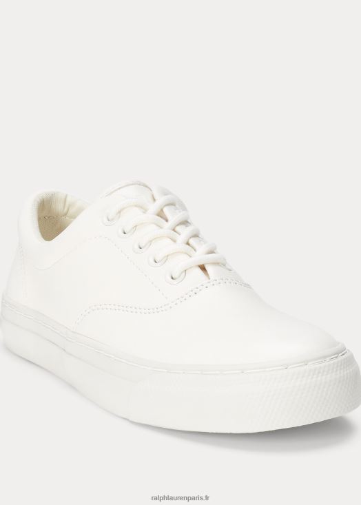 baskets en cuir bryn 46T60T5111 femmes Ralph Lauren blanc