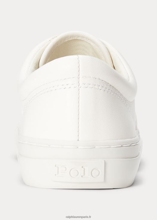 baskets en cuir bryn 46T60T5111 femmes Ralph Lauren blanc