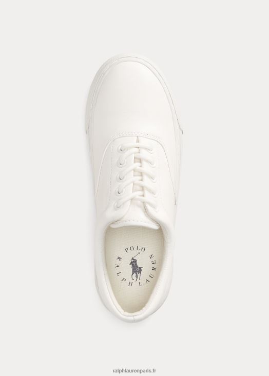 baskets en cuir bryn 46T60T5111 femmes Ralph Lauren blanc