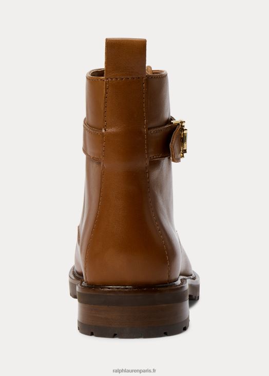 botte en cuir bruni eldridge 46T60T5131 femmes Ralph Lauren