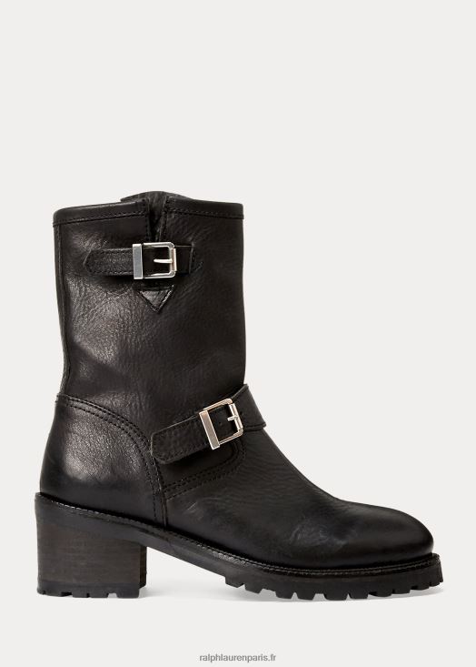 botte en cuir vachette payge 46T60T9632 femmes Ralph Lauren noir