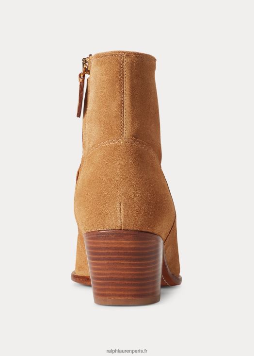 botte en daim lucille 46T60T5119 femmes Ralph Lauren caramel