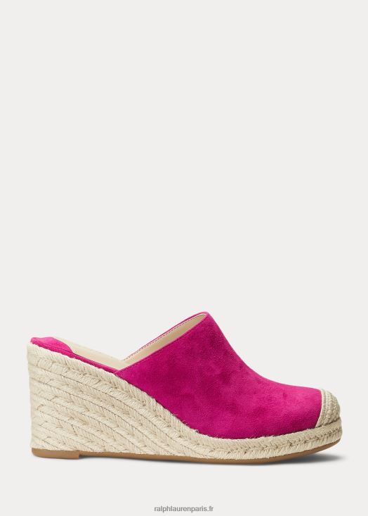 espadrilles pennie en daim 46T60T5047 femmes Ralph Lauren baie fuschia