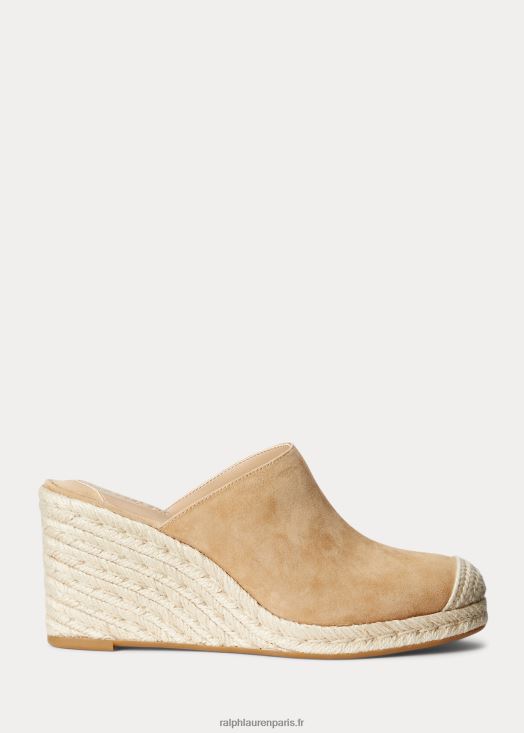 espadrilles pennie en daim 46T60T5049 femmes Ralph Lauren chameau