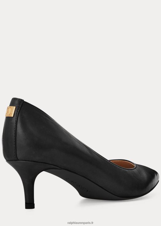 escarpin adrienne en cuir 46T60T5094 femmes Ralph Lauren noir