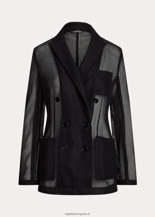 blazer à double boutonnage 46T60T3853 femmes Ralph Lauren noir