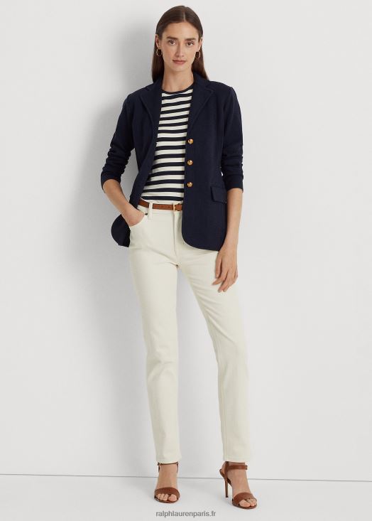 blazer en coton peigné 46T60T4275 femmes Ralph Lauren marine