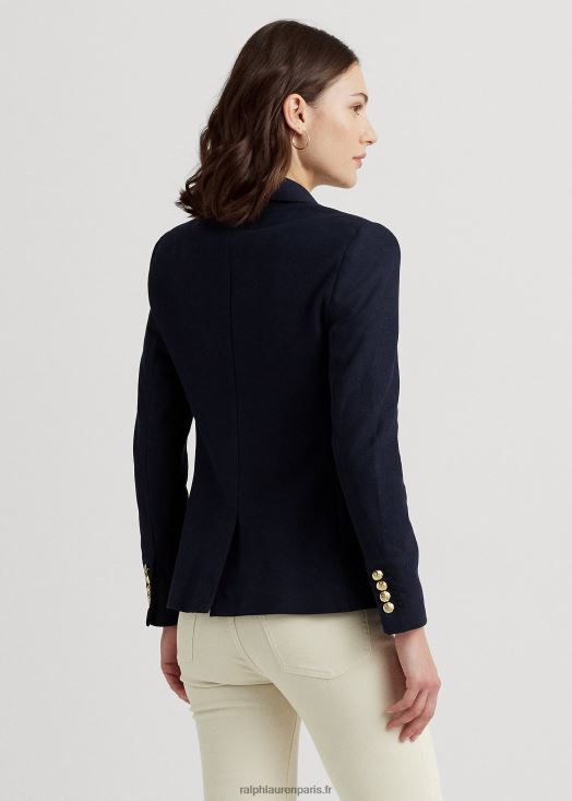 blazer en jacquard lingot 46T60T3777 femmes Ralph Lauren marine