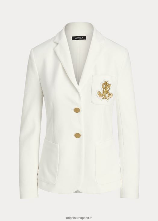 blazer en jacquard lingot 46T60T3778 femmes Ralph Lauren blanc