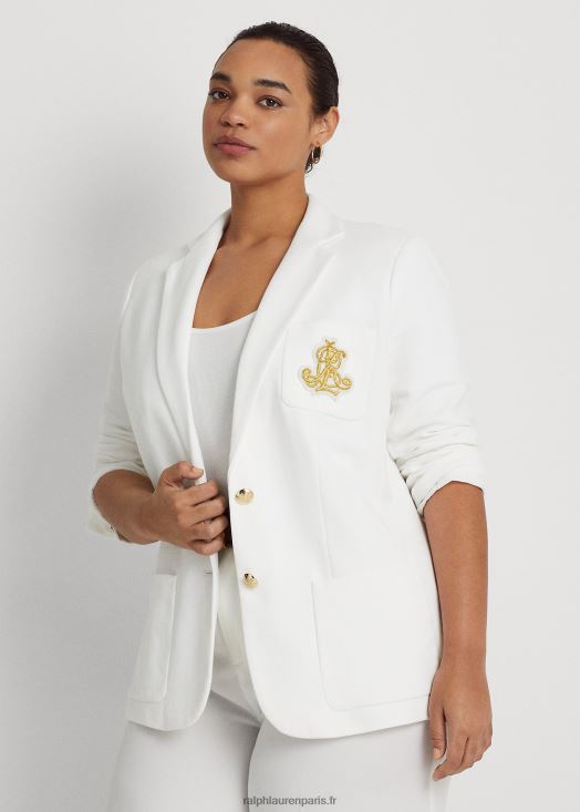 blazer en jacquard lingot 46T60T4515 femmes Ralph Lauren blanc