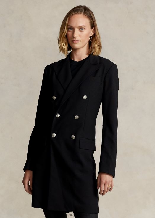 blazer en laine à double boutonnage 46T60T4760 femmes Ralph Lauren noir