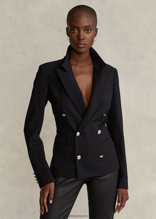 blazer en laine stretch 46T60T9256 femmes Ralph Lauren noir