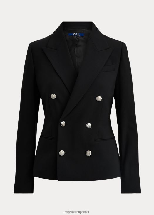 blazer en laine stretch 46T60T9256 femmes Ralph Lauren noir