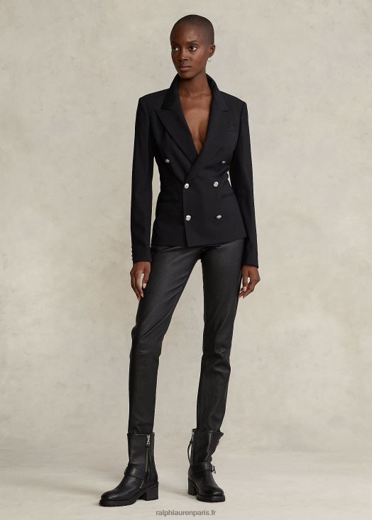 blazer en laine stretch 46T60T9256 femmes Ralph Lauren noir