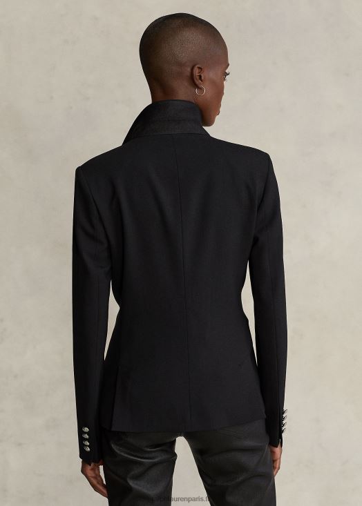 blazer en laine stretch 46T60T9256 femmes Ralph Lauren noir