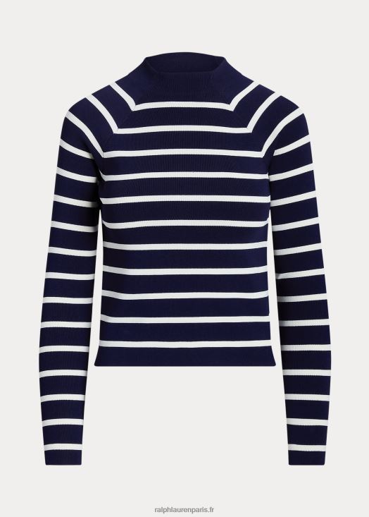 pull rayé à col montant 46T60T4003 femmes Ralph Lauren