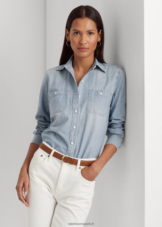 chemise en coton chambray 46T60T4265 femmes Ralph Lauren chambray