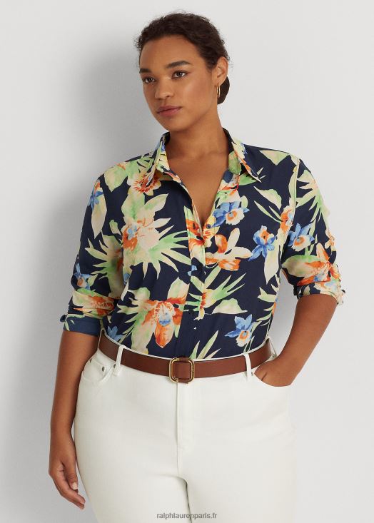 chemise en crêpe à fleurs 46T60T4795 femmes Ralph Lauren