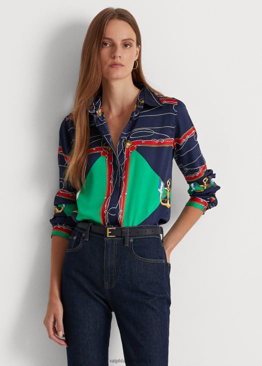 chemise en sergé imprimé 46T60T4903 femmes Ralph Lauren