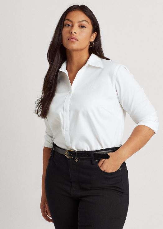 chemise oxford en coton 46T60T4735 femmes Ralph Lauren blanc