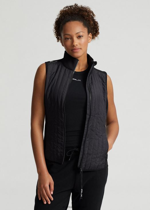 gilet zippé performance hybride 46T60T3735 femmes Ralph Lauren noir