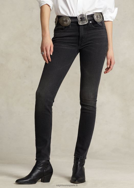 jean skinny tompkins 46T60T4752 femmes Ralph Lauren noir lavé