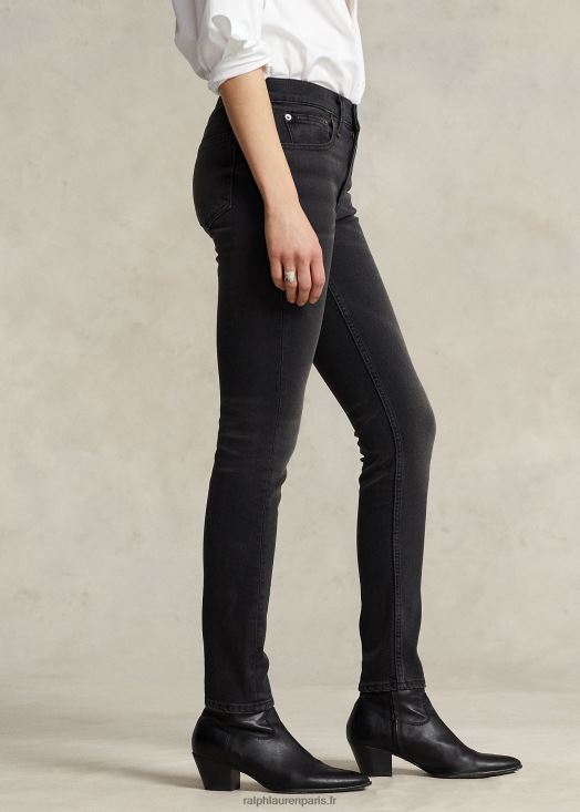 jean skinny tompkins 46T60T4752 femmes Ralph Lauren noir lavé