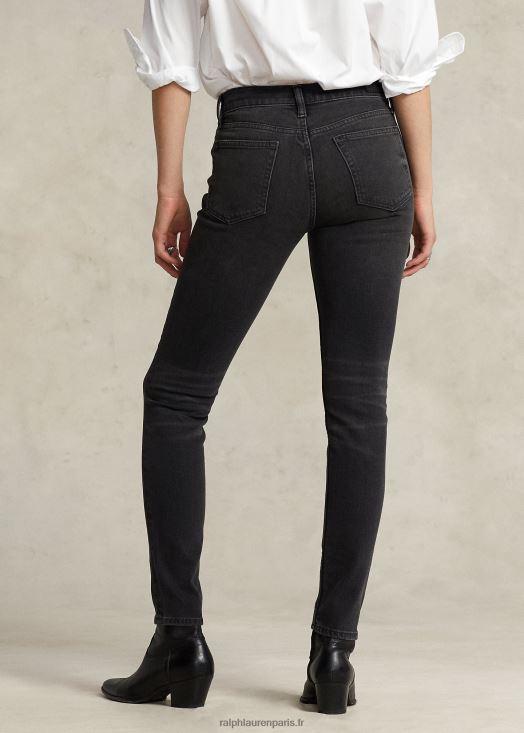 jean skinny tompkins 46T60T4752 femmes Ralph Lauren noir lavé