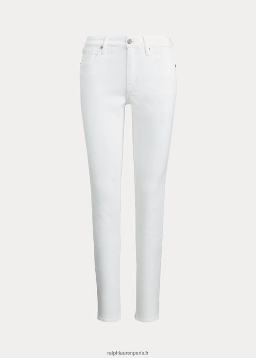 jean slim 160 46T60T9354 femmes Ralph Lauren blanc rincé