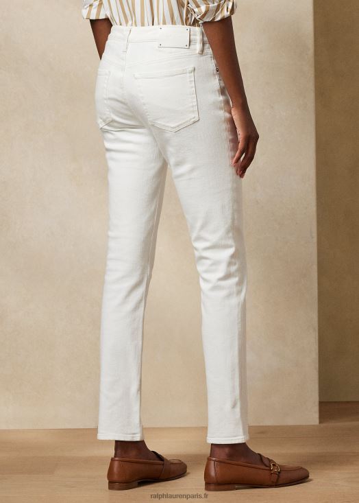 jean slim 160 46T60T9354 femmes Ralph Lauren blanc rincé