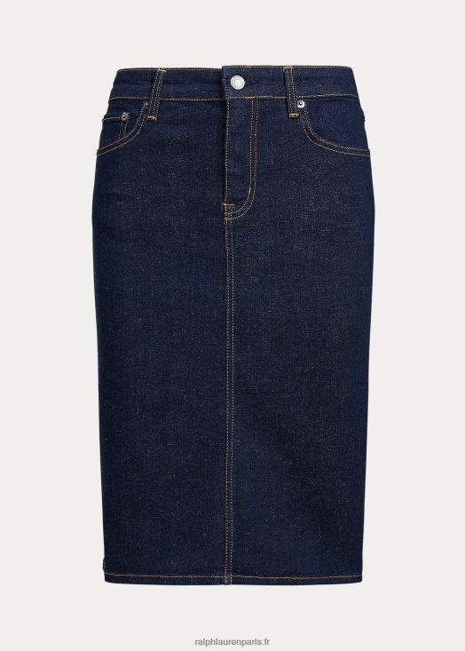 jupe en jean 46T60T4012 femmes Ralph Lauren rincer laver