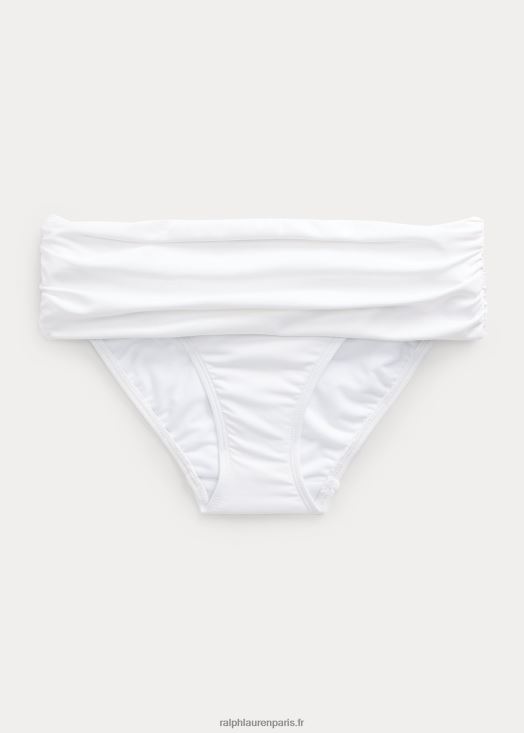 bas de bikini hipster 46T60T4212 femmes Ralph Lauren blanc