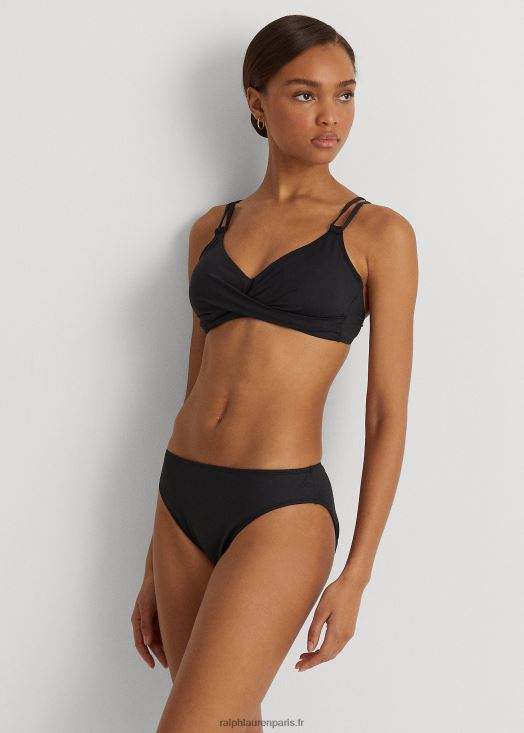 bas de bikini hipster uni 46T60T4204 femmes Ralph Lauren noir