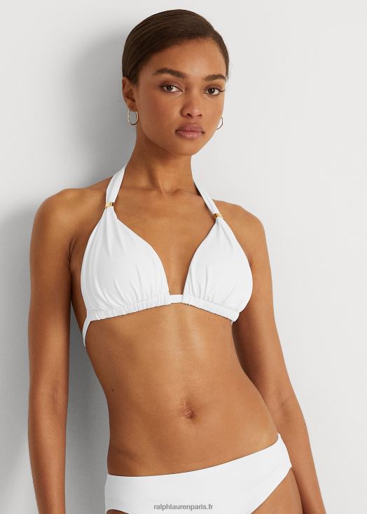 haut de bikini dos nu 46T60T4210 femmes Ralph Lauren blanc