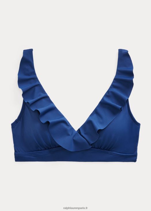 haut de bikini à volants 46T60T4214 femmes Ralph Lauren saphir