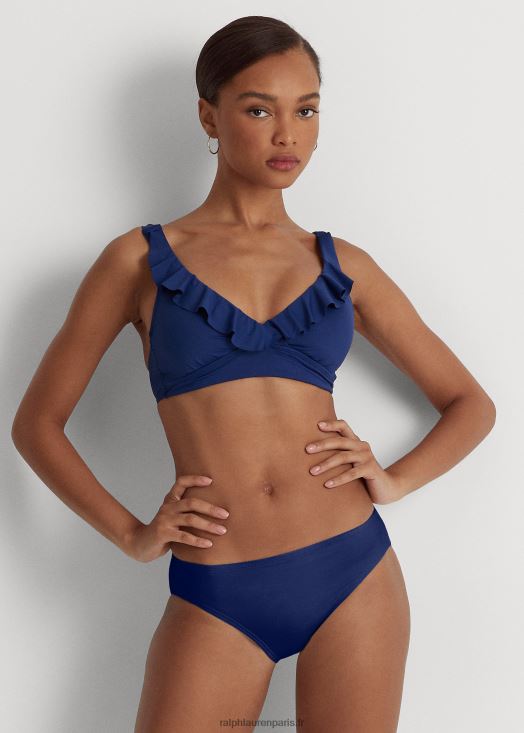 haut de bikini à volants 46T60T4214 femmes Ralph Lauren saphir