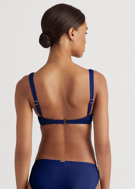 haut de bikini à volants 46T60T4214 femmes Ralph Lauren saphir