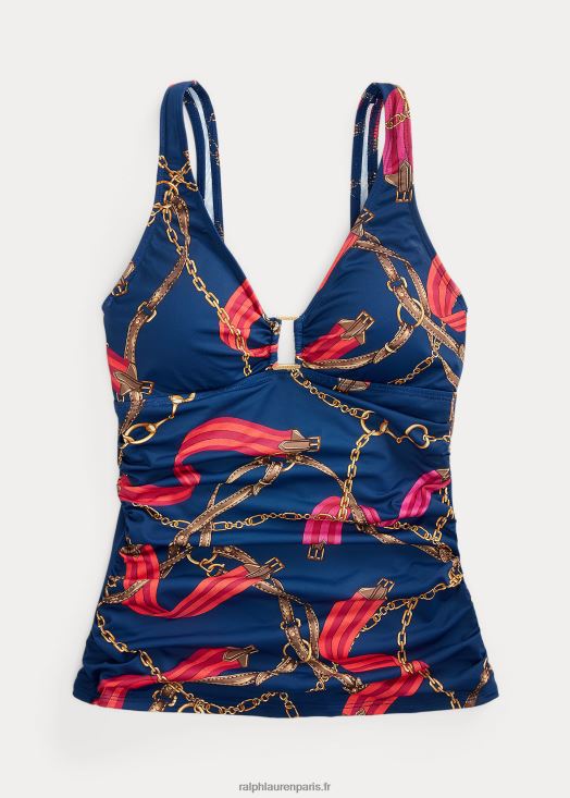 tankini froncé à imprimé 46T60T9455 femmes Ralph Lauren multi