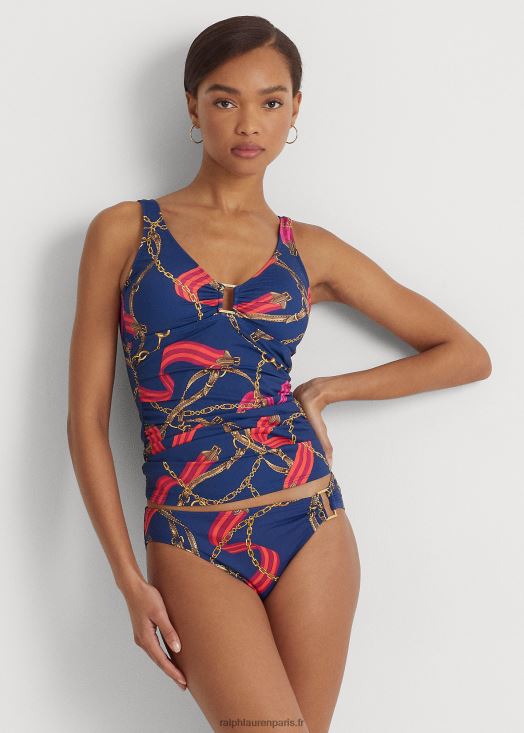 tankini froncé à imprimé 46T60T9455 femmes Ralph Lauren multi