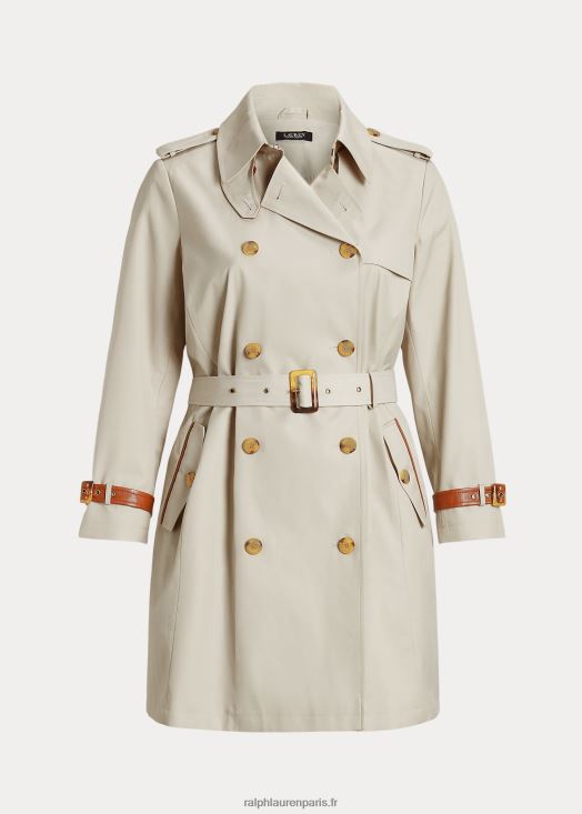 trench ceinturé 46T60T4708 femmes Ralph Lauren crème tonifiante