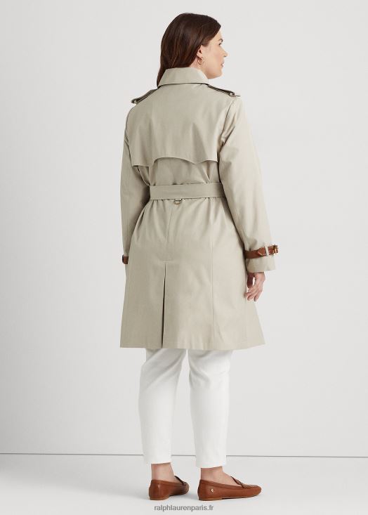 trench ceinturé 46T60T4708 femmes Ralph Lauren crème tonifiante