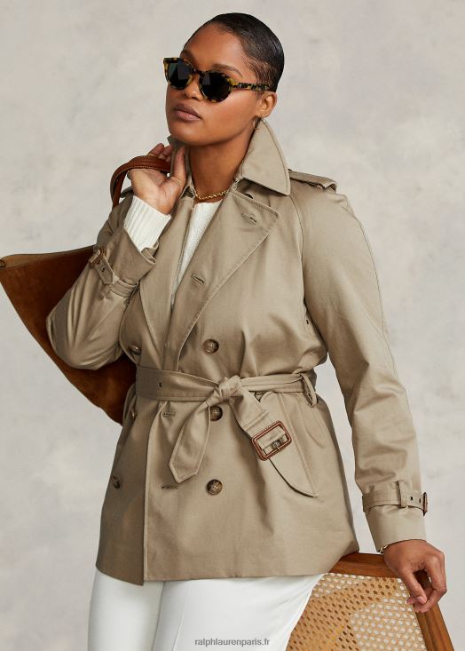 trench ceinturé en sergé 46T60T4759 femmes Ralph Lauren