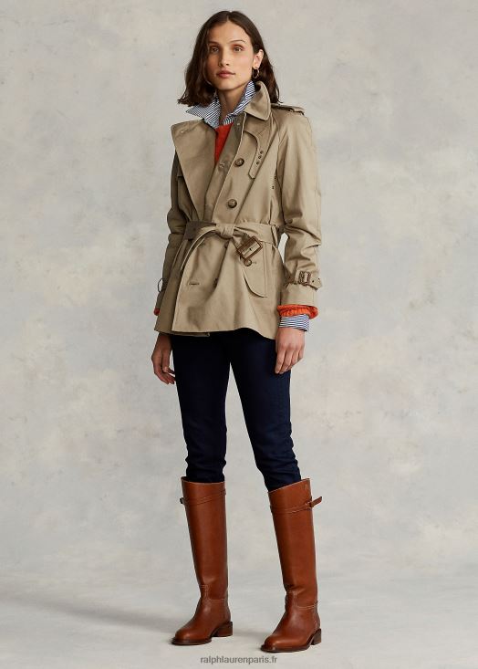 trench ceinturé en sergé 46T60T4759 femmes Ralph Lauren