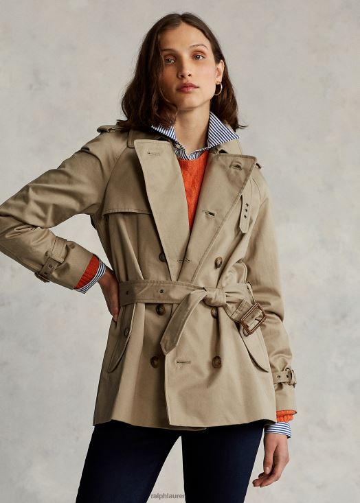 trench ceinturé en sergé 46T60T4759 femmes Ralph Lauren