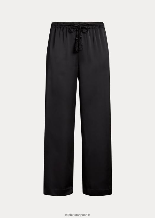 pantalon ample charmeuse 46T60T4565 femmes Ralph Lauren noir