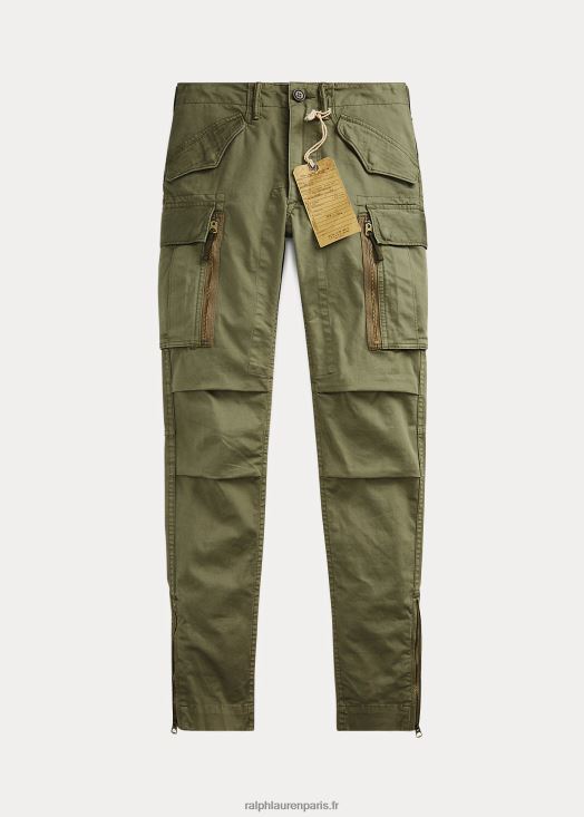 pantalon cargo skinny stretch 46T60T3610 femmes Ralph Lauren olive