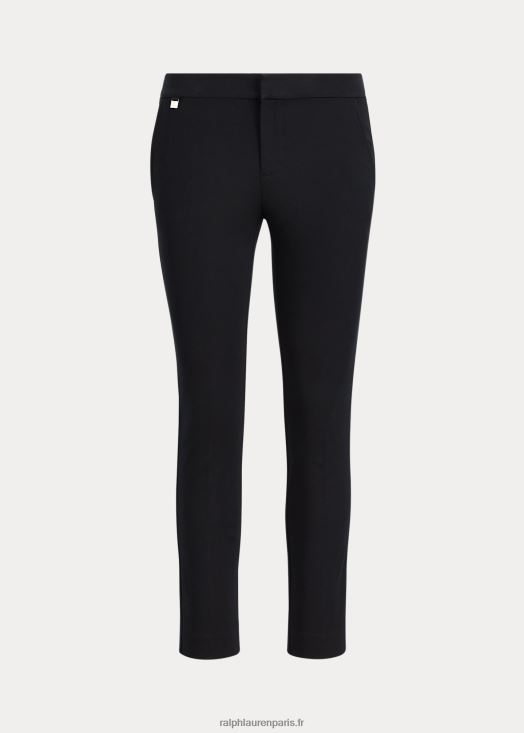 pantalon en coton extensible 46T60T4478 femmes Ralph Lauren noir