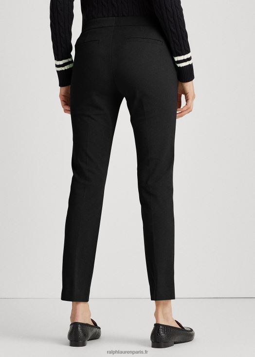 pantalon en coton extensible 46T60T4478 femmes Ralph Lauren noir