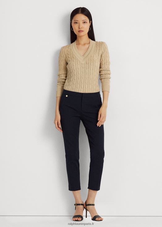 pantalon skinny en coton stretch 46T60T4166 femmes Ralph Lauren marine