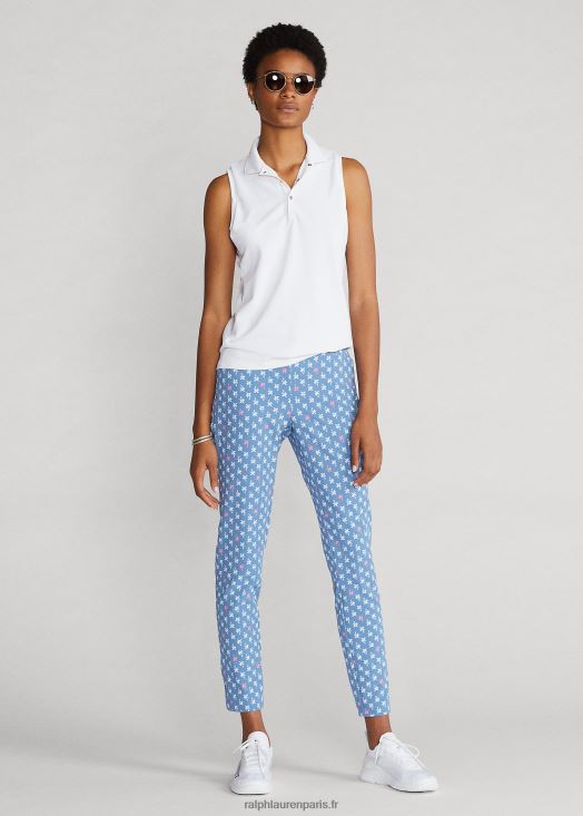 pantalon stretch à motif palmiers 46T60T9496 femmes Ralph Lauren